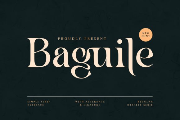 Baguile: A Versatile Serif Font for Editorial Design