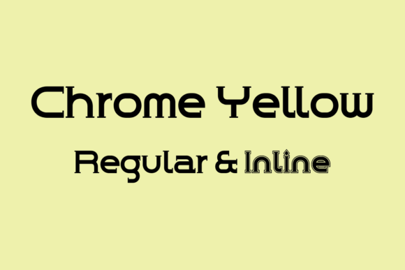 Chrome Yellow Font Review for Web Design