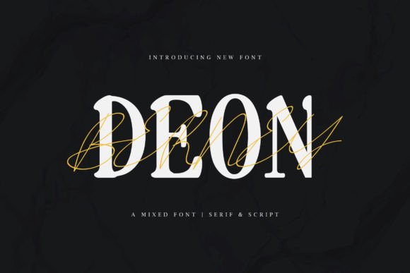 Deon Berney: A Serif and Script Typeface for Editorial Design