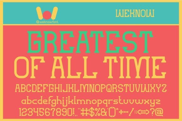 Greatest of All Time Font for Branding