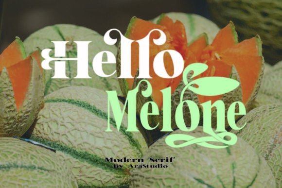 Hello Melone: A Stylish Serif Font for Web Design