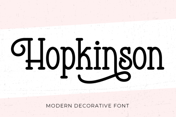 Hopkinson: A Playful Serif Font for Digital Design