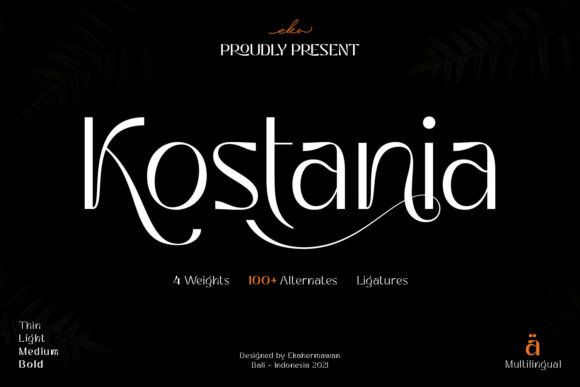 Kostania Serif Font: Elevate Your Brand Identity