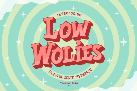 Low Wolies: A Playful Serif Font for Joyful Design