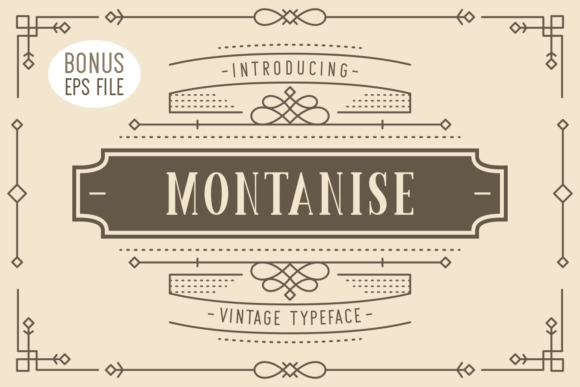 Montanise: A Bold Serif Font for Modern Branding
