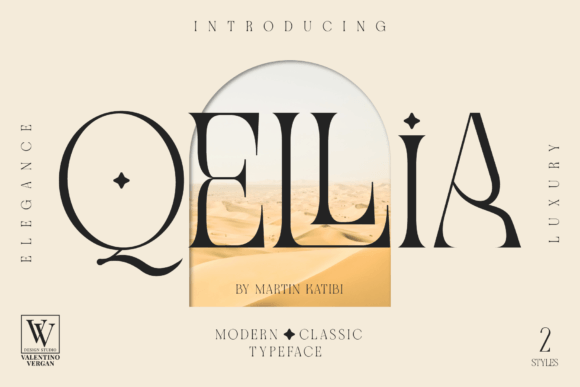 Qellia: A Slim Serif Font for Clear Campaigns