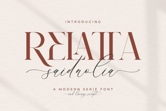 Relatta Saidnolia Duo Font for Branding