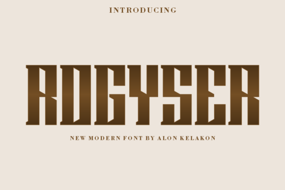 Rogyser: A Serif Font for Bold Branding