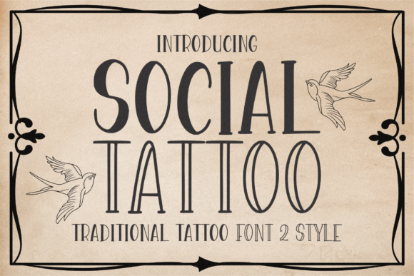 Social Tattoo: A Serif Font for Editorial Charm