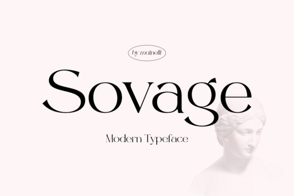 Sovage: A Refined Serif Font for Editorial Design