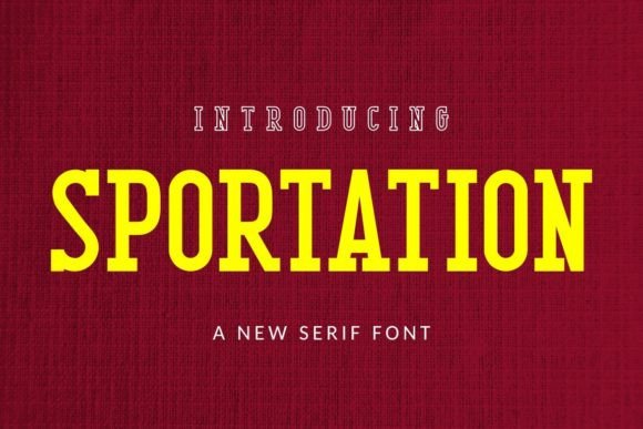 Sportation: A Serif Font for Bold Branding