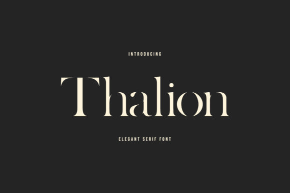 Thalion Serif Font for Crafters & Sellers