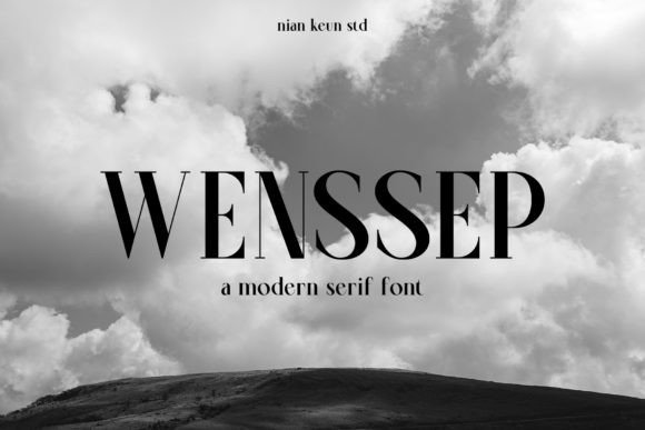 Wenssep: A Serif Typeface for Digital Elegance