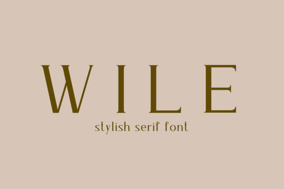 Wile: A Serif Typeface for Editorial Elegance