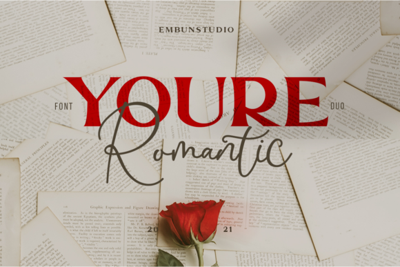 You re Romantic: A Serif Font for Digital Charm